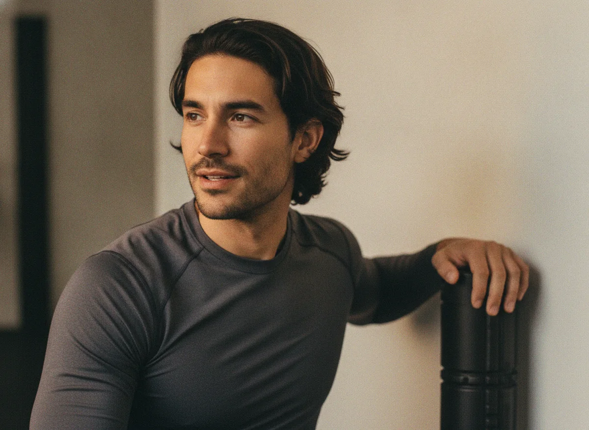 A man focused on boost energy